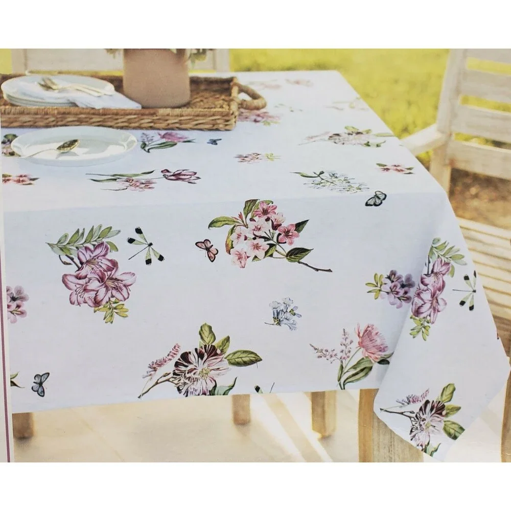 Textured Printed Fabric Tablecloth,60
